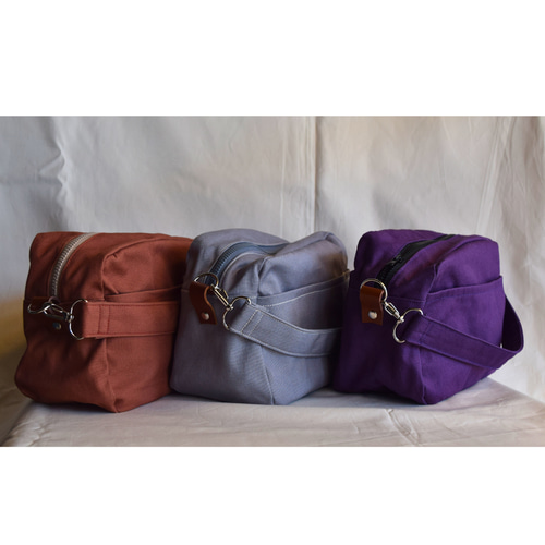 帆布 ポーチ ショルダーバッグ ハンドバッグ ポ 紫 パープル バック