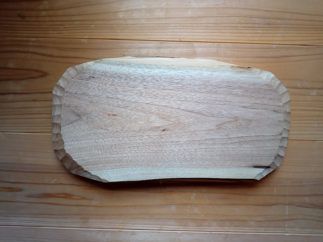 【木製看板製作】 鬼胡桃 22cm×39cm厚み3cm / 一枚板看板