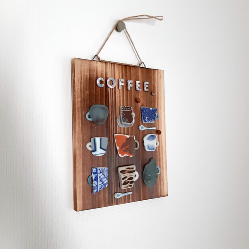 コーヒーカップ9“wood”〉シーグラスアート その他アート moon 通販