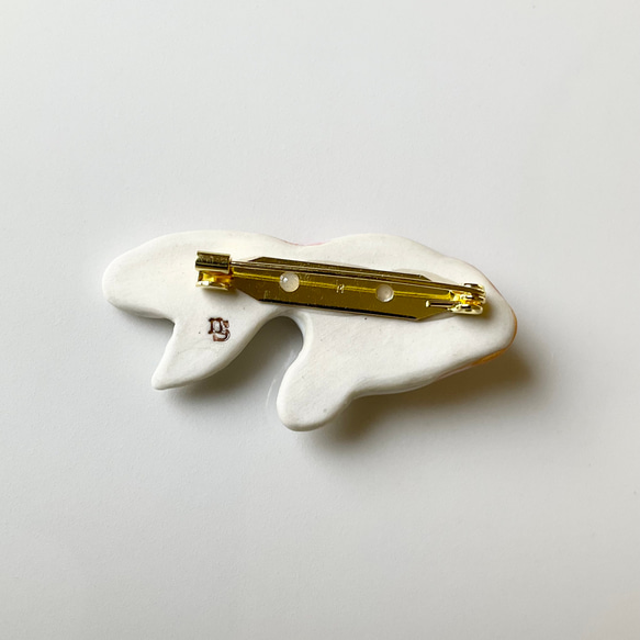 陶瓷胸針 琉金櫻花醬 第5張的照片
