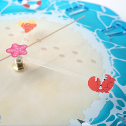 夏の砂浜時計 4枚目の画像