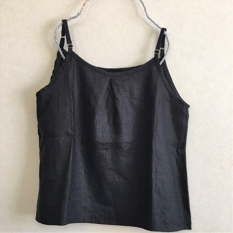 一点限定販売　インナーキャミソール　ブラック　Lサイズ