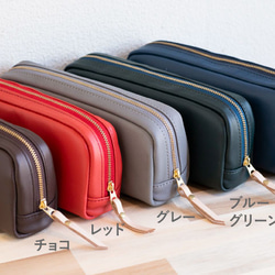 【選べるカラー！Creema限定福袋】馬革ポーチ L字ファスナーコインケース 本革 apo-06cs+apo-12ns 6枚目の画像