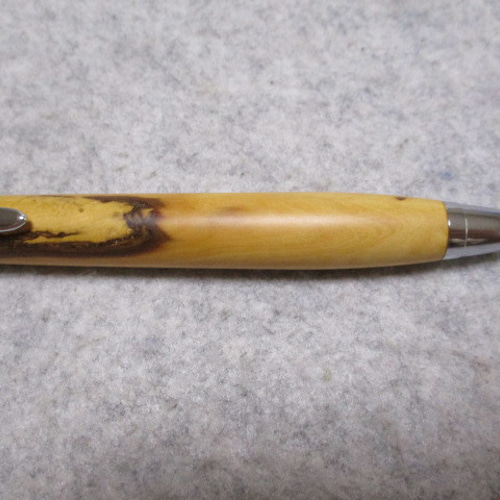 訳あり 幻の朝熊黄楊 椿油仕上げ 木軸ボールペン 超希少材 ペン・筆記