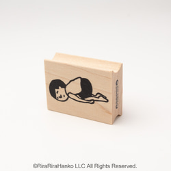 くたびれまもるくん＊30ｍｍ×40ｍｍ＊ラバースタンプ＊R1064 2枚目の画像