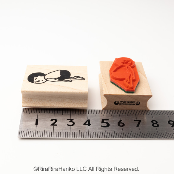くたびれまもるくん＊30ｍｍ×40ｍｍ＊ラバースタンプ＊R1064 4枚目の画像