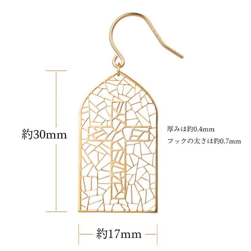 【まるでレースのような繊細さ！】レーザーカットピアス Silver950～金種を選択可能です◎