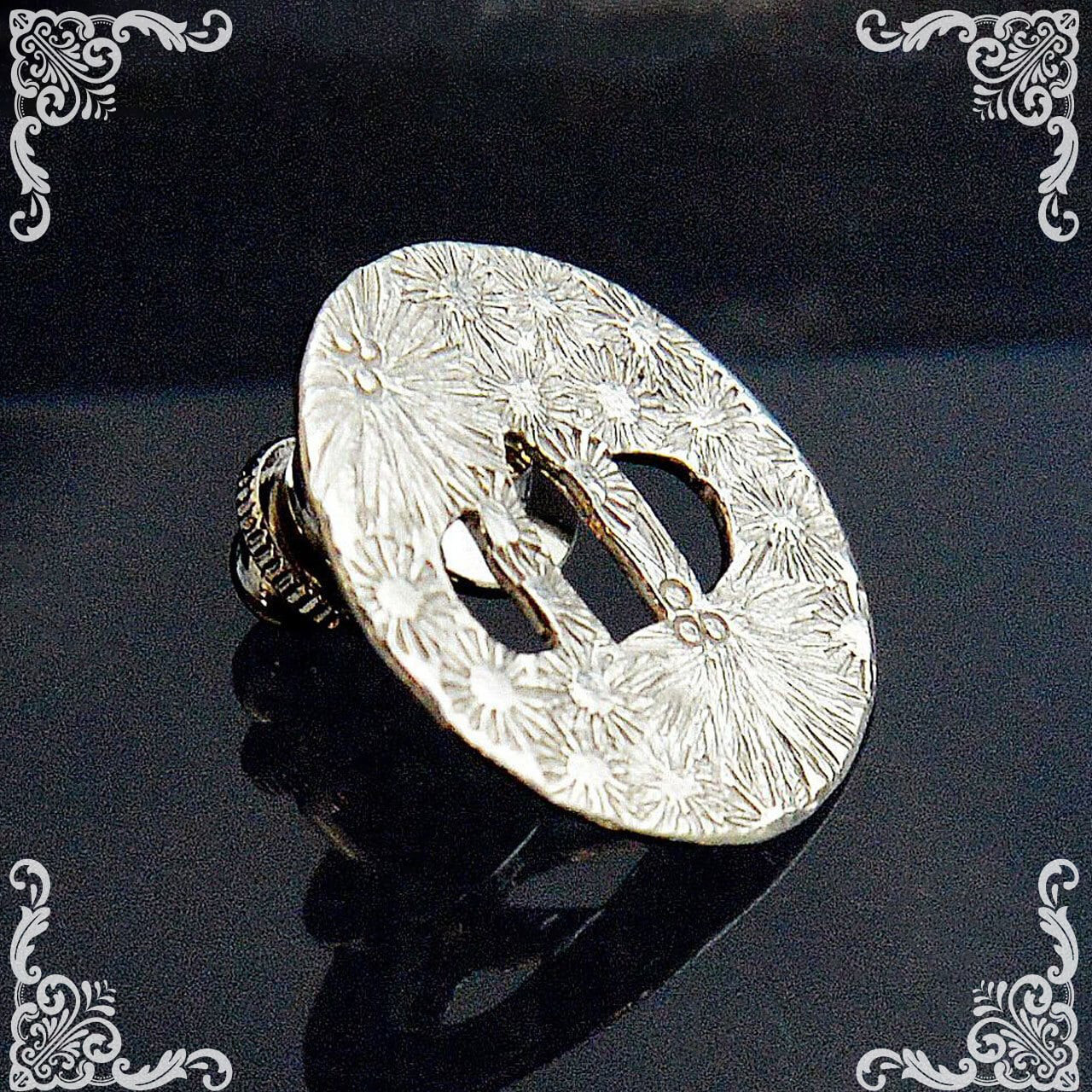 刀鏢ピンブローチ｜和モダン シルバーアクセサリー（SV925・変色防止加工）