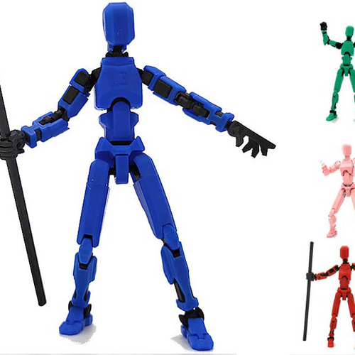 ダミー 13】ロボット フィギュア アクション プラモデル 3D モデル人形