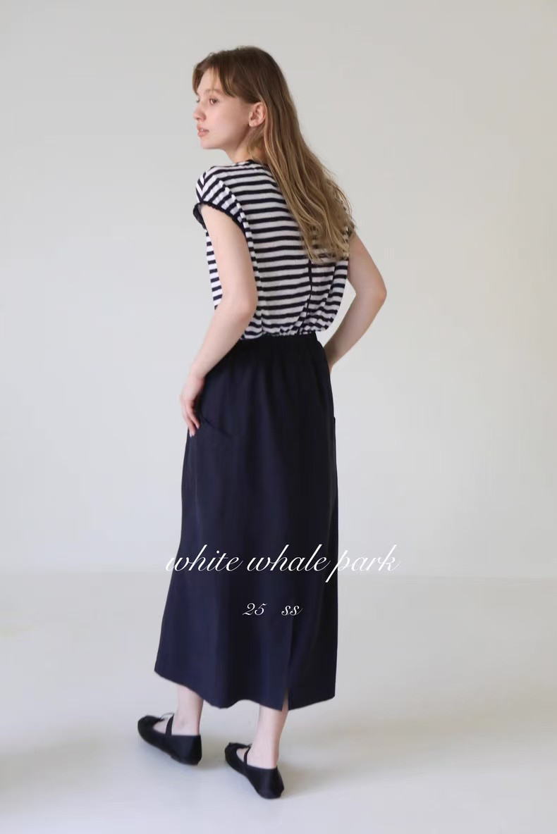 ロングスカート  Aラインスカート　ポケット付き