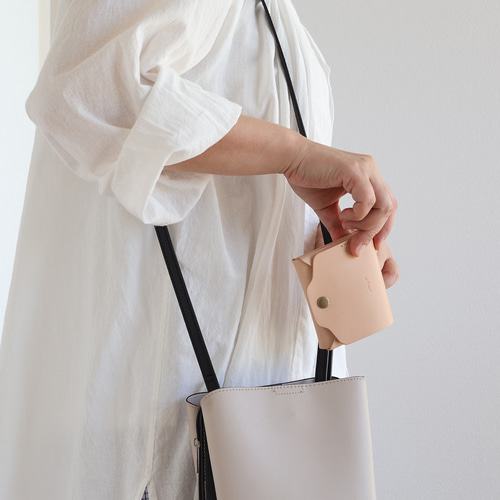 LF-031 お札が折れない 鍵が入るコンパクト財布 ヌメ革ALL ミニ財布