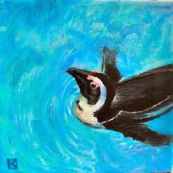 しまうま アクリル画 キャンバスF3 動物の絵 原画 絵画