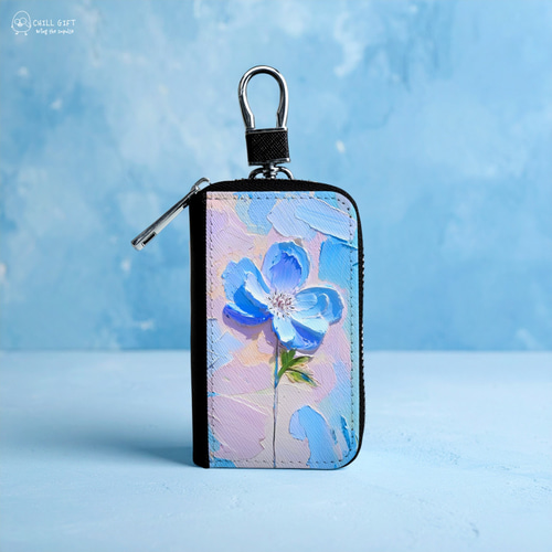 手のひらの中の絵画展~ネモフィラモチーフ~ スマートキーケース