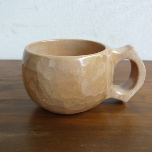 かえでの一木彫りコーヒーカップ マグカップ 良岳 通販 19419861
