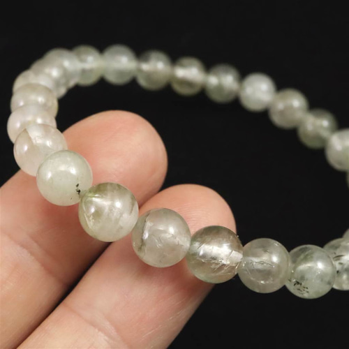 ブラジル産 フェナカイト SA 7.5mmブレスレット 鑑別書付 15.96g