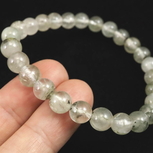 ブラジル産 フェナカイト SA 7.5mmブレスレット 鑑別書付 15.96g