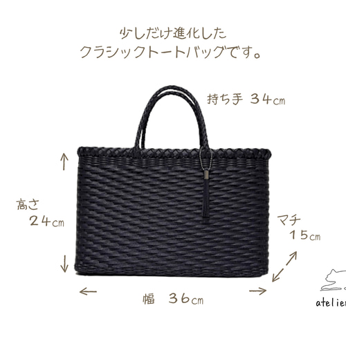 新型 クラシックトートバッグ ポケット付 大容量 オールシーズン