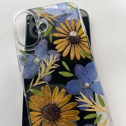 押し花スマホケース　全機種対応　手帳型ケース　ソフトケース　iphoneケース　花　メンズ　男性 19枚目の画像
