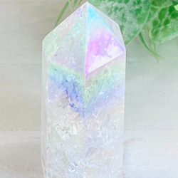 七色の夢✨　グリーン　オーラ水晶　サボテン　クリスタル　クラスター　原石 七色の夢✨ グリーン オーラ水晶 サボテン クリスタル