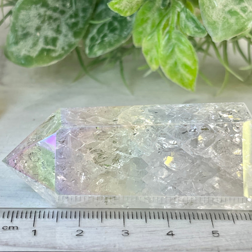 七色の夢໒꒱✨　レインボーオーラ　水晶　クリスタル　ポイント　原石　ポリッシュ 七色の夢໒꒱✨ レインボーオーラ 水晶 クリスタル ポイント