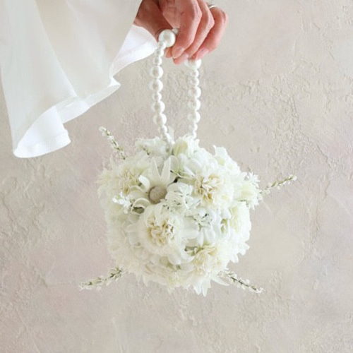 ウェディング　ブライダル　ブーケ　前撮り　白　ホワイト ウエディングブーケ ウェディング ブライダル 造花 前撮り 花嫁