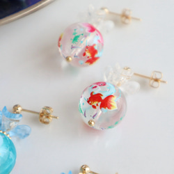＜夏祭り・浴衣に＞ 金魚ピアス/イヤリング 11枚目の画像