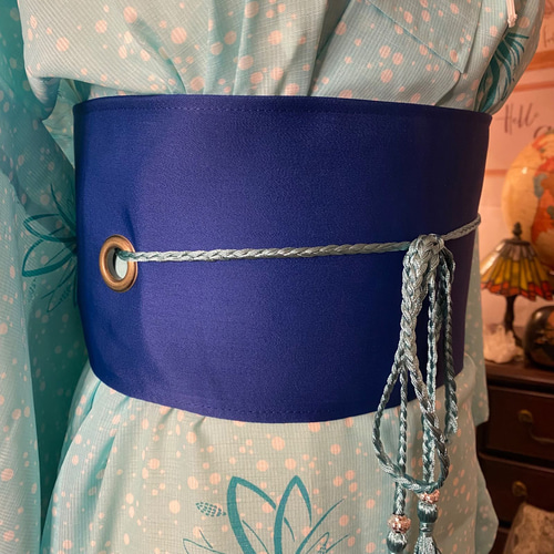 和洋折衷 夏着物リメイク ロング 丈 ワンピース 洗える 化繊