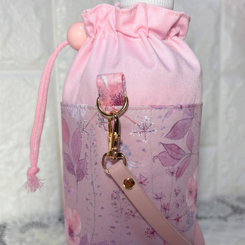 ペットボトルカバー リバティイルマ/ピンク ハンドメイド ペットボトル