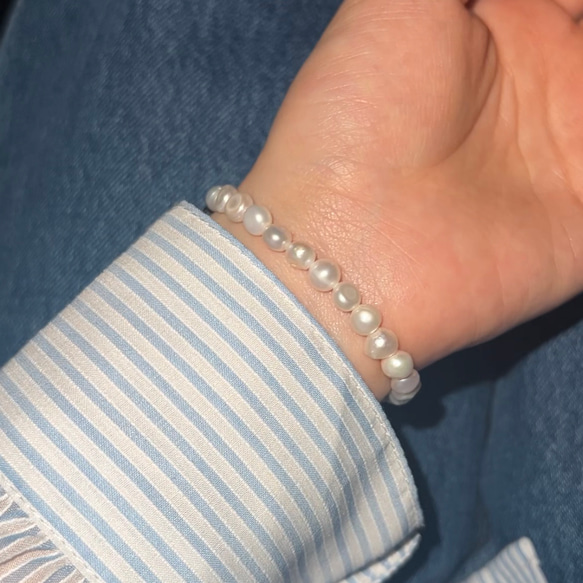 Sy2 bracelet                   パールブレスレット　ブレスレット　イニシャル　パール 18枚目の画像