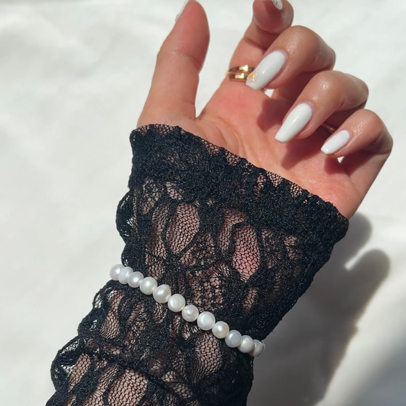 Sy2 bracelet                   パールブレスレット　ブレスレット　イニシャル　パール 11枚目の画像
