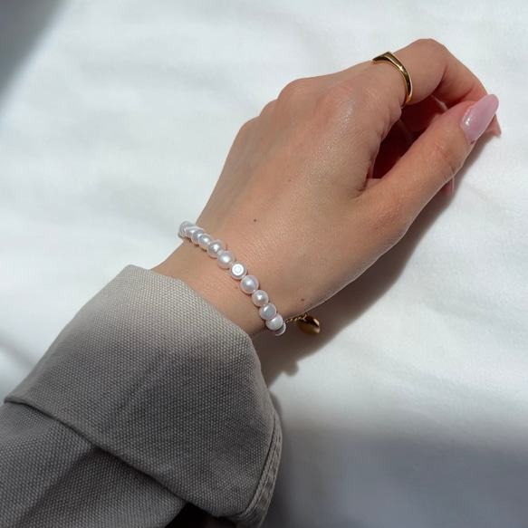 Sy2 bracelet                   パールブレスレット　ブレスレット　イニシャル　パール 16枚目の画像