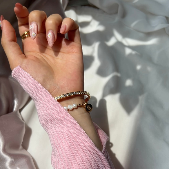Sy2 bracelet                   パールブレスレット　ブレスレット　イニシャル　パール 8枚目の画像