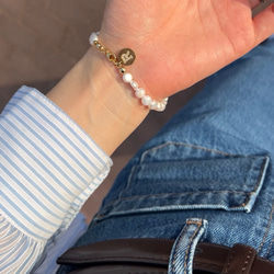 Sy2 bracelet                   パールブレスレット　ブレスレット　イニシャル　パール 7枚目の画像