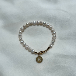 Sy2 bracelet                   パールブレスレット　ブレスレット　イニシャル　パール 2枚目の画像
