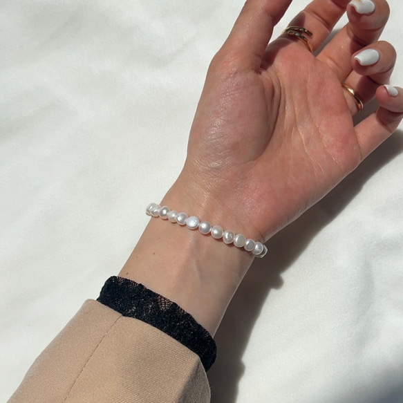 Sy2 bracelet                   パールブレスレット　ブレスレット　イニシャル　パール 13枚目の画像