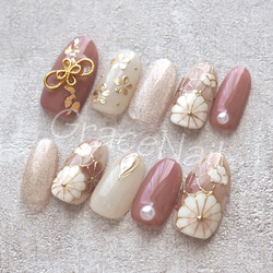 サイズオーダー】成人式・卒業式・着物 和柄ネイルチップ45 ネイル