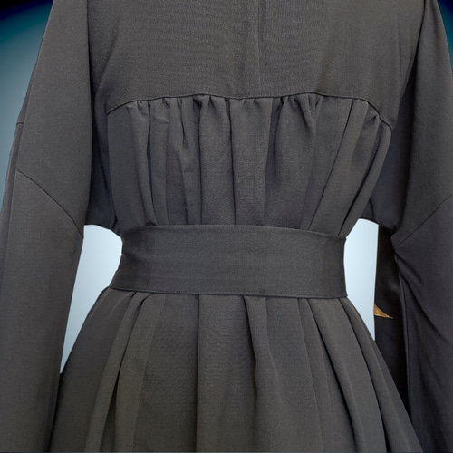 孔雀刺繍 着丈110cm 留袖 アクセントカラーワンピース フォーマル 着物