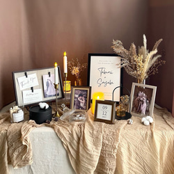 ＊アンティーク調ウェルカムボード**♪ベリーベリー&スイトピー♪︎ New!! ウェルカムスペース アンティークゴールド＆ブラック(ウェルカム