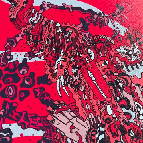 蚊の抽象画 A4アートポスター イラスト 虫 通販 19422008｜Creema