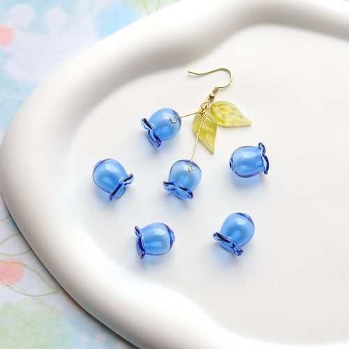 オリジナル新作☆12mm ガラス鈴 ガラス鈴蘭 ガラス風鈴 ミニランプ