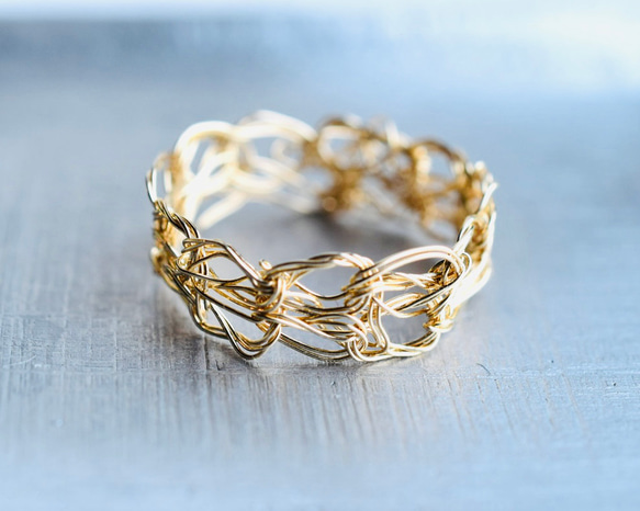 ダブル鎖編みリング/ k14gf 指輪・リング mayumi rings 通販