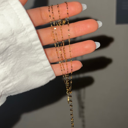 【好きな長さ・イニシャルでオーダー】　　ネックレス　チェーン　錆びない　金アレ対応 15枚目の画像