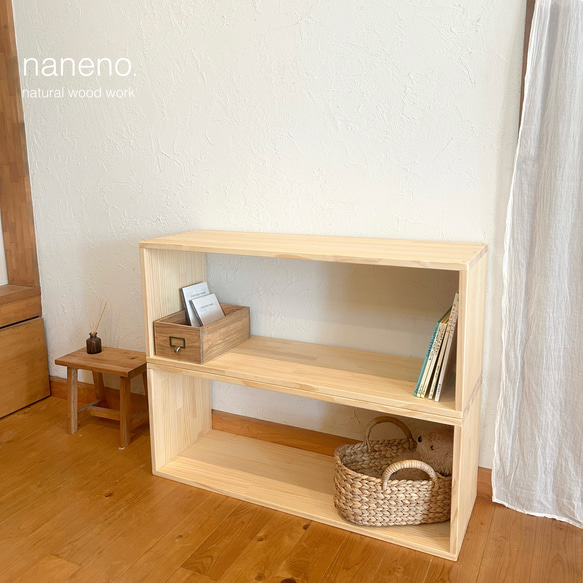 積み重ね オープンラック* BOX 本棚 収納棚 W900 D300クリア 棚