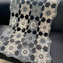 送料無料】大判 モチーフ編み ブランケット スクエア モチーフつなぎ