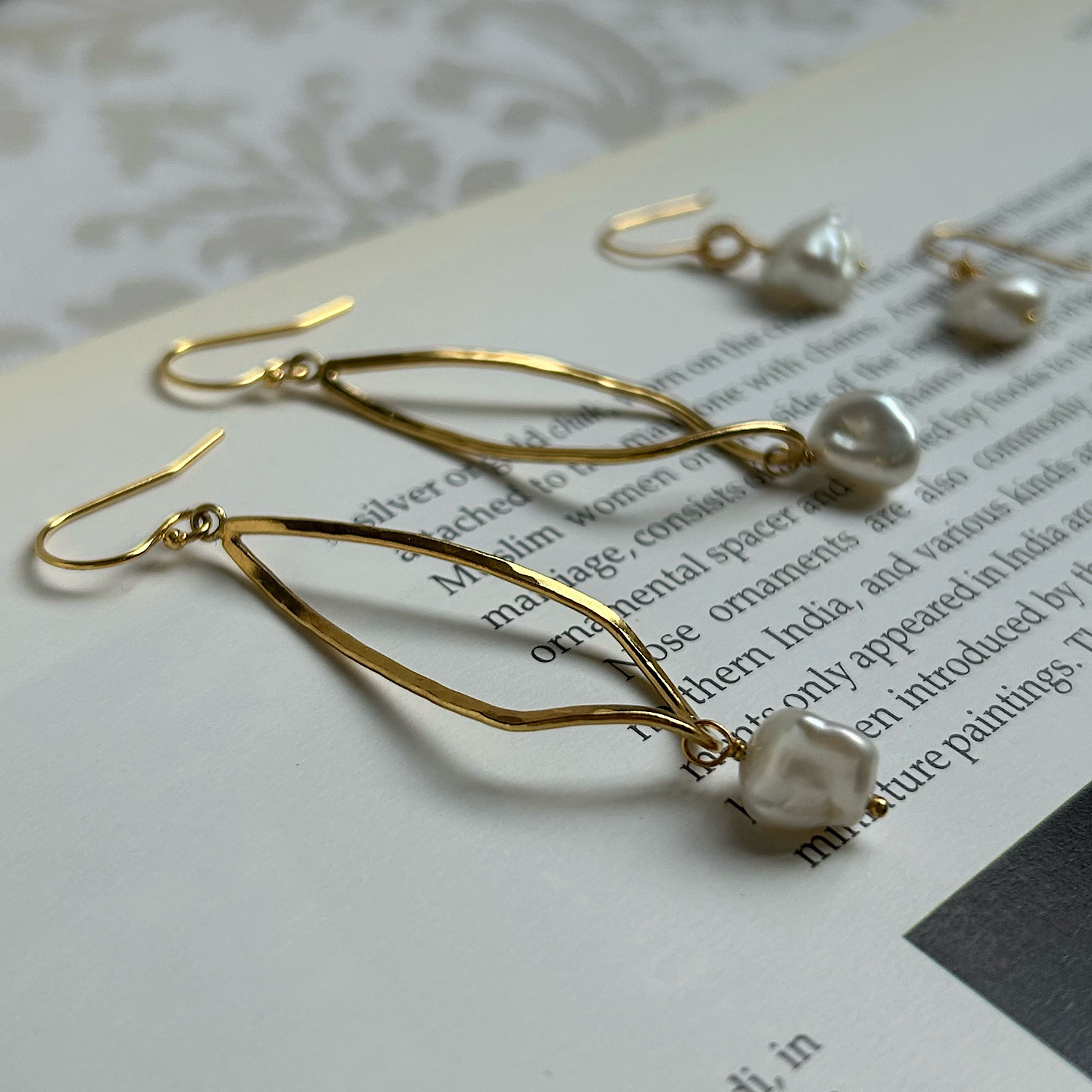 long leaf ピアス gd【FP180】