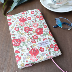 リバティ生地　ハンドメイド　ブックカバー・トレイ・お守り袋等 ∞受注制作∞ 文庫用 リバティ ブックカバー ウェザー