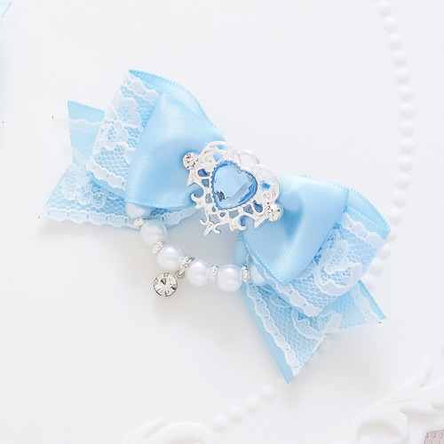 ヘアクリップ リボン 量産型 地雷 推し色 魔法少女 夢かわいい