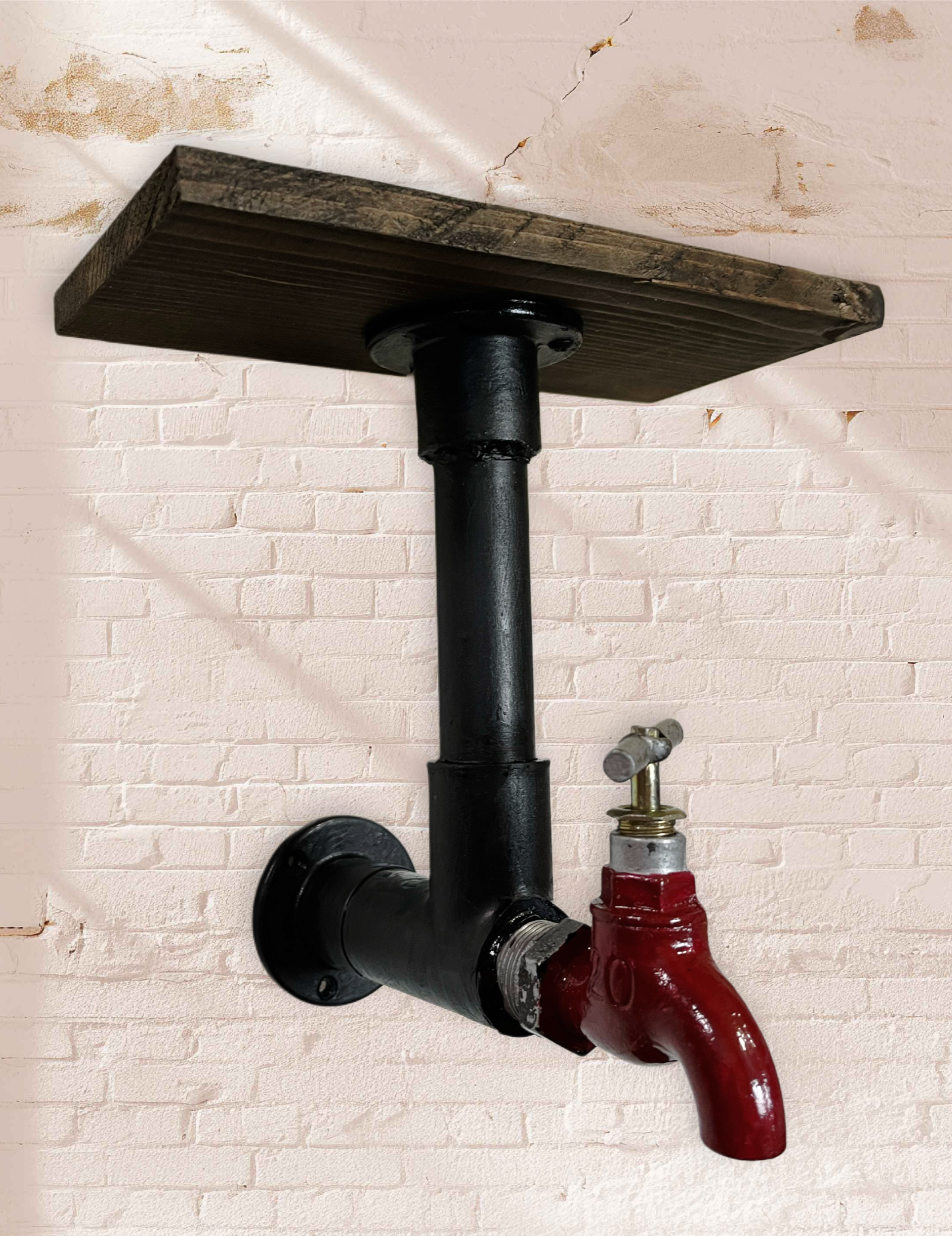 インダストリアル蛇口シェルフ［軽量イレクターパイプ使用］