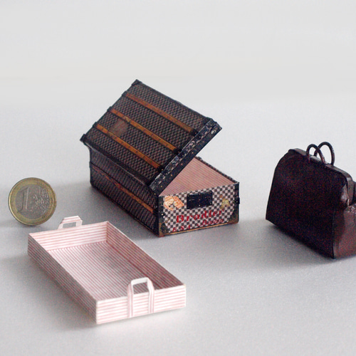 ガレット製作 アンティーク L.Vuitton ミニチュアトラックセット