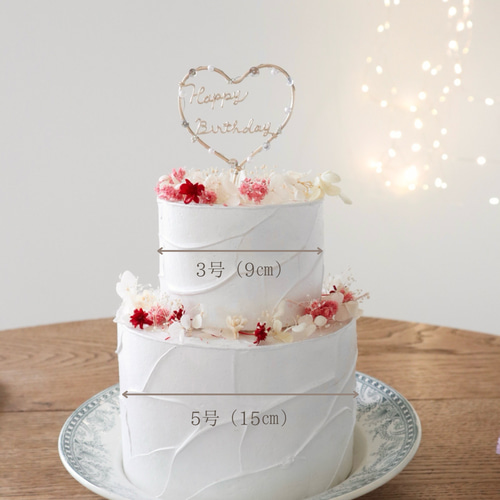 ケーキ 飾り .:* クレイケーキ 誕生日 名前 ｜ピック バースデーケーキ